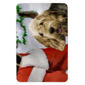 Magnet Flexible Otterhound avec Noël Père Noël (Vertical)