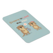 Magnet Flexible Otterly en amour avec vous Otter Love Pun (Côté Droit)