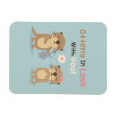 Magnet Flexible Otterly en amour avec vous Otter Love Pun (Horizontal)