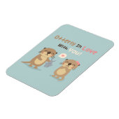 Magnet Flexible Otterly en amour avec vous Otter Love Pun (Côté Gauche)