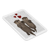 Magnet Flexible Otters tenant les mains (Côté Droit)