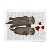 Magnet Flexible Otters tenant les mains (Horizontal)