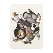 Magnet Flexible Où les choses sauvages sont des caractères (Vertical)