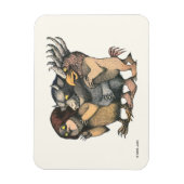 Magnet Flexible Où sont les monstres | Créatures (Vertical)