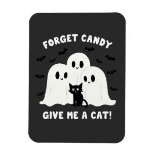 Magnet Flexible Oubliez Le Bonbon Donne-Moi Un Chat Halloween Éffr