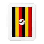 Magnet Flexible Ouganda - Drapeau ougandais (Vertical)