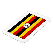 Magnet Flexible Ouganda - Drapeau ougandais (Côté Gauche)