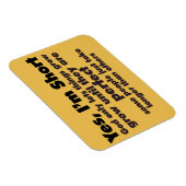 Magnet Flexible Oui, je suis COURT (Côté Droit)