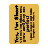 Magnet Flexible Oui, je suis COURT (Vertical)