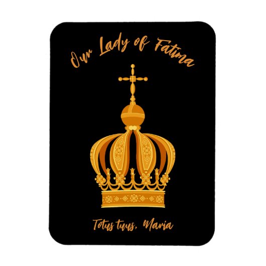 Magnet Flexible Our Lady of Fatima crown (Vertical)