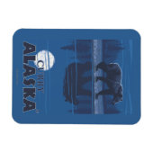 Magnet Flexible Ours au clair de lune - Curry, Alaska (Horizontal)