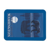 Magnet Flexible Ours au clair de lune - Mont Adams, Washington (Horizontal)