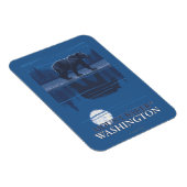 Magnet Flexible Ours au clair de lune - Mount Baker, Washington (Côté Droit)