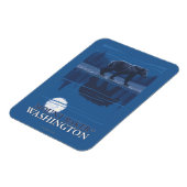 Magnet Flexible Ours au clair de lune - Mount Baker, Washington (Côté Gauche)