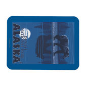 Magnet Flexible Ours au clair de lune - Parc national Denali, Alas (Horizontal)