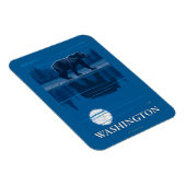 Magnet Flexible Ours au clair de lune - Washington (Côté Droit)