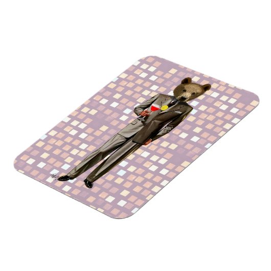 Magnet Flexible Ours Avec Cocktail (Côté Gauche)
