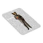 Magnet Flexible Ours avec Cocktail (Côté Droit)