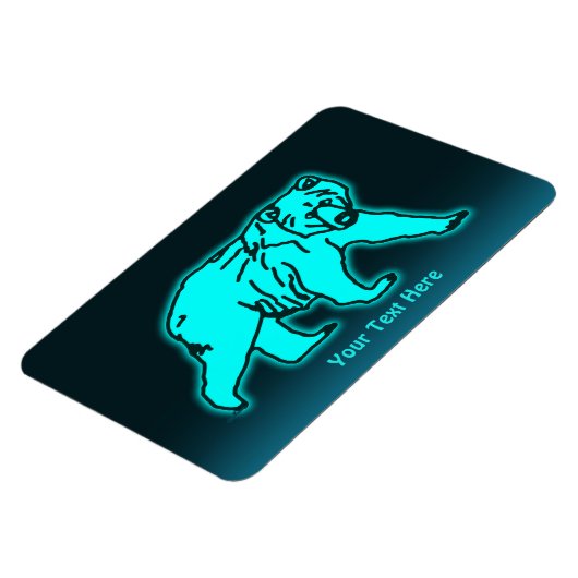 Magnet Flexible Ours bleu Kodiak (Côté Gauche)