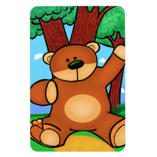 Magnet Flexible Ours dans la prairie - Ours en prairie
