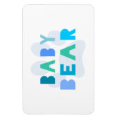 Magnet Flexible Ours de bébé - bleu (Vertical)