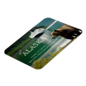 Magnet Flexible Ours de croisière de l'Alaska personnalisé (Côté Gauche)