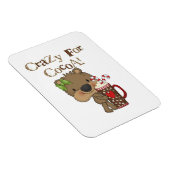 Magnet Flexible Ours de fille fou pour le cacao (Côté Droit)