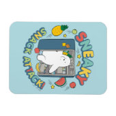 Magnet Flexible Ours De Glace - Attaque Snack Sneaky! (Horizontal)