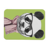 Magnet Flexible Ours de panda prêt pour l'hiver (Horizontal)