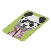 Magnet Flexible Ours de panda prêt pour l'hiver (Côté Gauche)