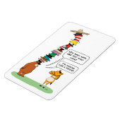 Magnet Flexible Ours drôle Portant beaucoup de Casquettes (Côté Gauche)