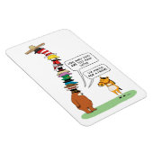 Magnet Flexible Ours drôle Portant beaucoup de Casquettes (Côté Droit)