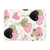 Magnet Flexible Ours et coeurs (Horizontal)
