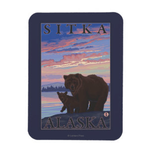 Magnet Flexible Ours et CUB - Sitka, Alaska