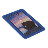 Magnet Flexible Ours et écouvillons - Eau, Alaska (Côté Droit)