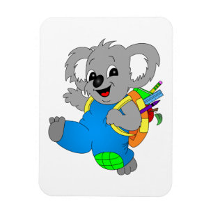 Magnet Flexible Ours Koala avec sac à dos