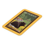 Magnet Flexible Ours noir en forêt - Anchorage, Alaska (Côté Gauche)