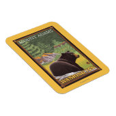 Magnet Flexible Ours noir en forêt - Mont Adams, Washington (Côté Droit)