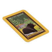 Magnet Flexible Ours noir en forêt - Mount Baker, Washington (Côté Droit)