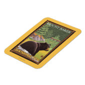Magnet Flexible Ours noir en forêt - Mount Baker, Washington (Côté Gauche)