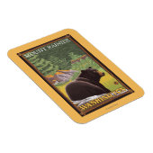 Magnet Flexible Ours noir en forêt - Mount Rainier, Washington (Côté Droit)