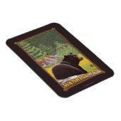 Magnet Flexible Ours noir en forêt - Washington (Côté Droit)