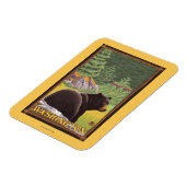 Magnet Flexible Ours noir en forêt - Washington (Côté Gauche)