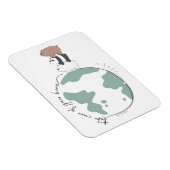 Magnet Flexible Ours nus - Prenez soin de votre maison (Côté Droit)