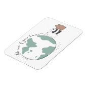 Magnet Flexible Ours nus - Prenez soin de votre maison (Côté Gauche)