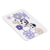 Magnet Flexible Ours polaire et bébé hiver (Côté Droit)