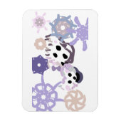 Magnet Flexible Ours polaire et bébé hiver (Vertical)