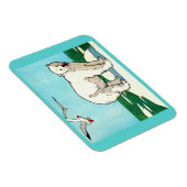 Magnet Flexible ours polaire et mouettes (Côté Droit)