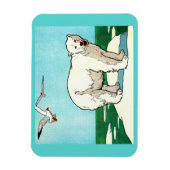 Magnet Flexible ours polaire et mouettes (Vertical)