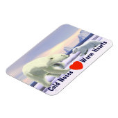 Magnet Flexible Ours Polaire - Mama Nez Meilleur (Côté Gauche)